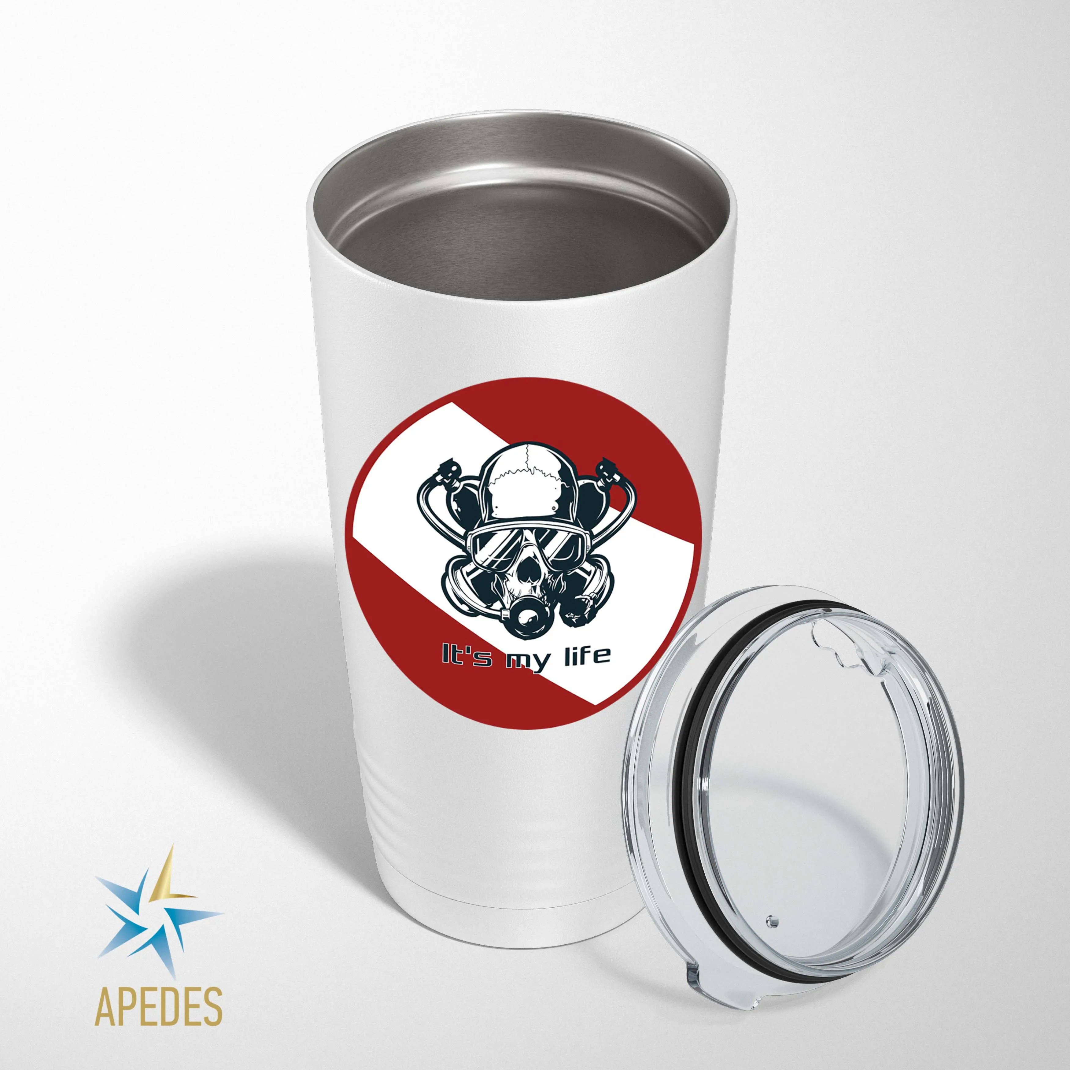 Diver Skull Stainless Steel Tumbler 20 OZ