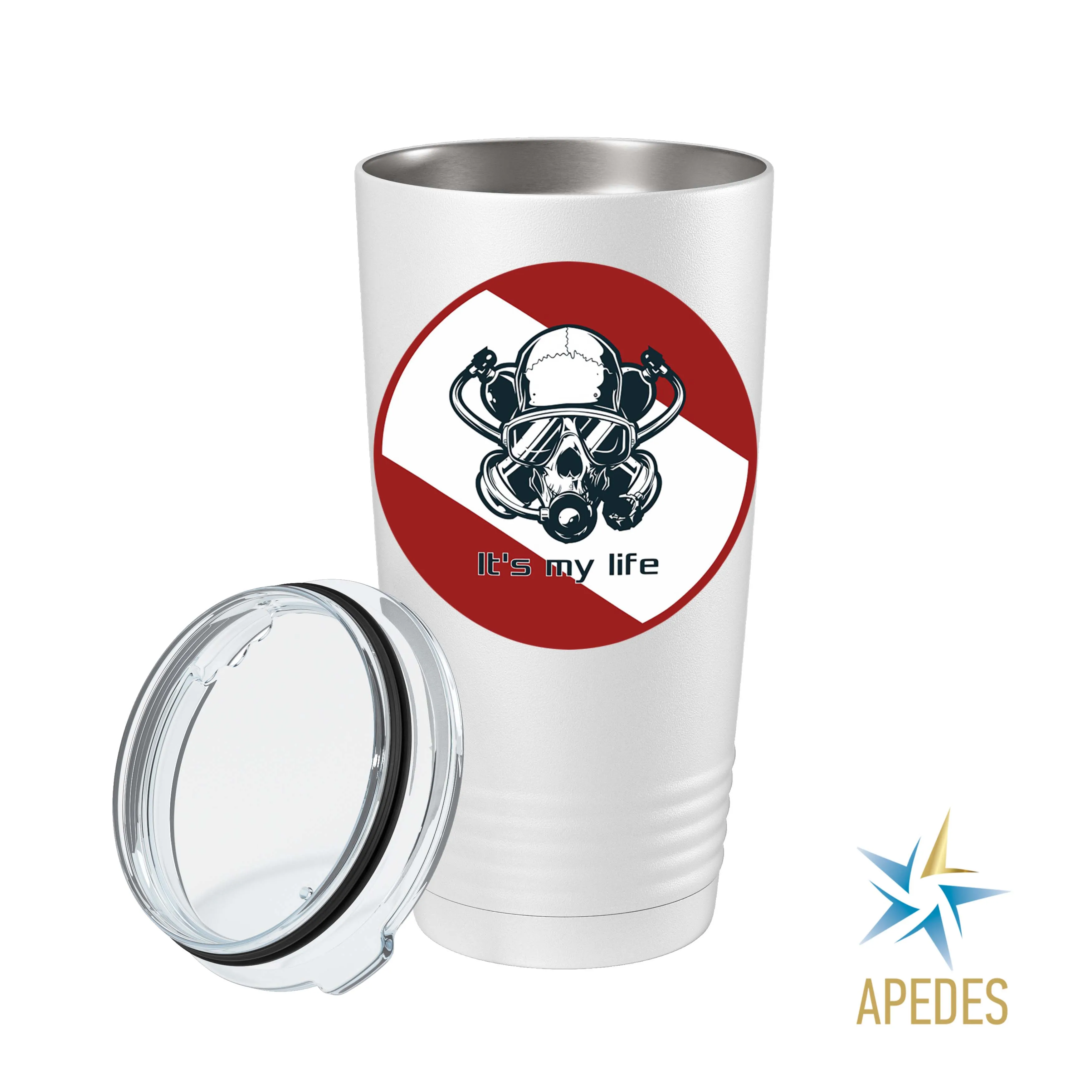 Diver Skull Stainless Steel Tumbler 20 OZ