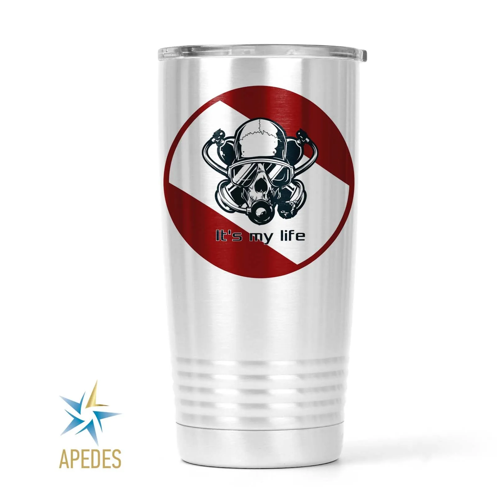 Diver Skull Stainless Steel Tumbler 20 OZ