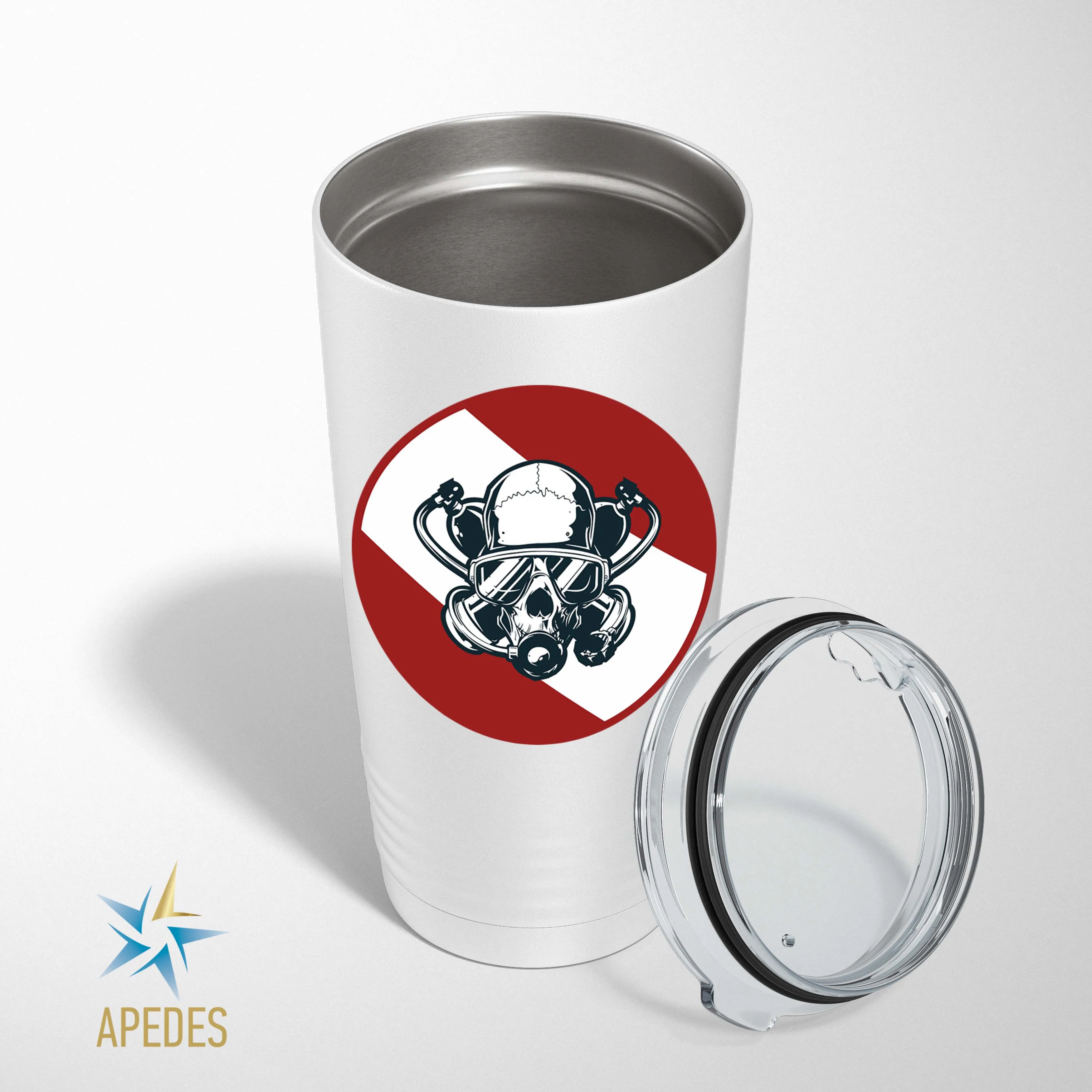 Diver Skull Stainless Steel Tumbler 20 OZ