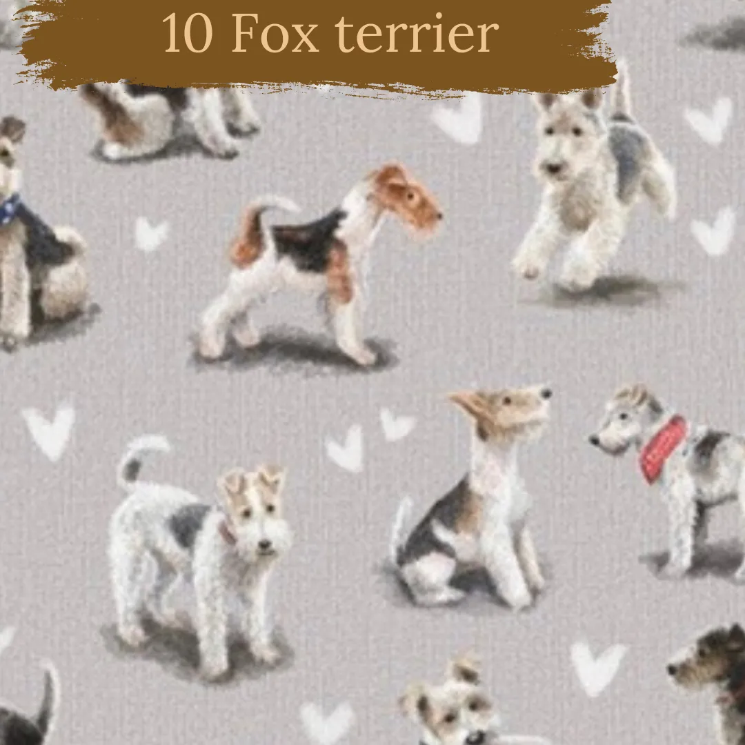 Dog breeds cable knit topped romper