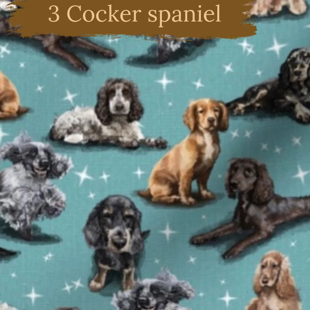 Dog breeds cable knit topped romper