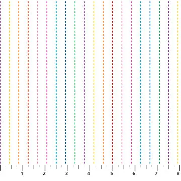 Dovetail 92029-10 Stripes White Multi