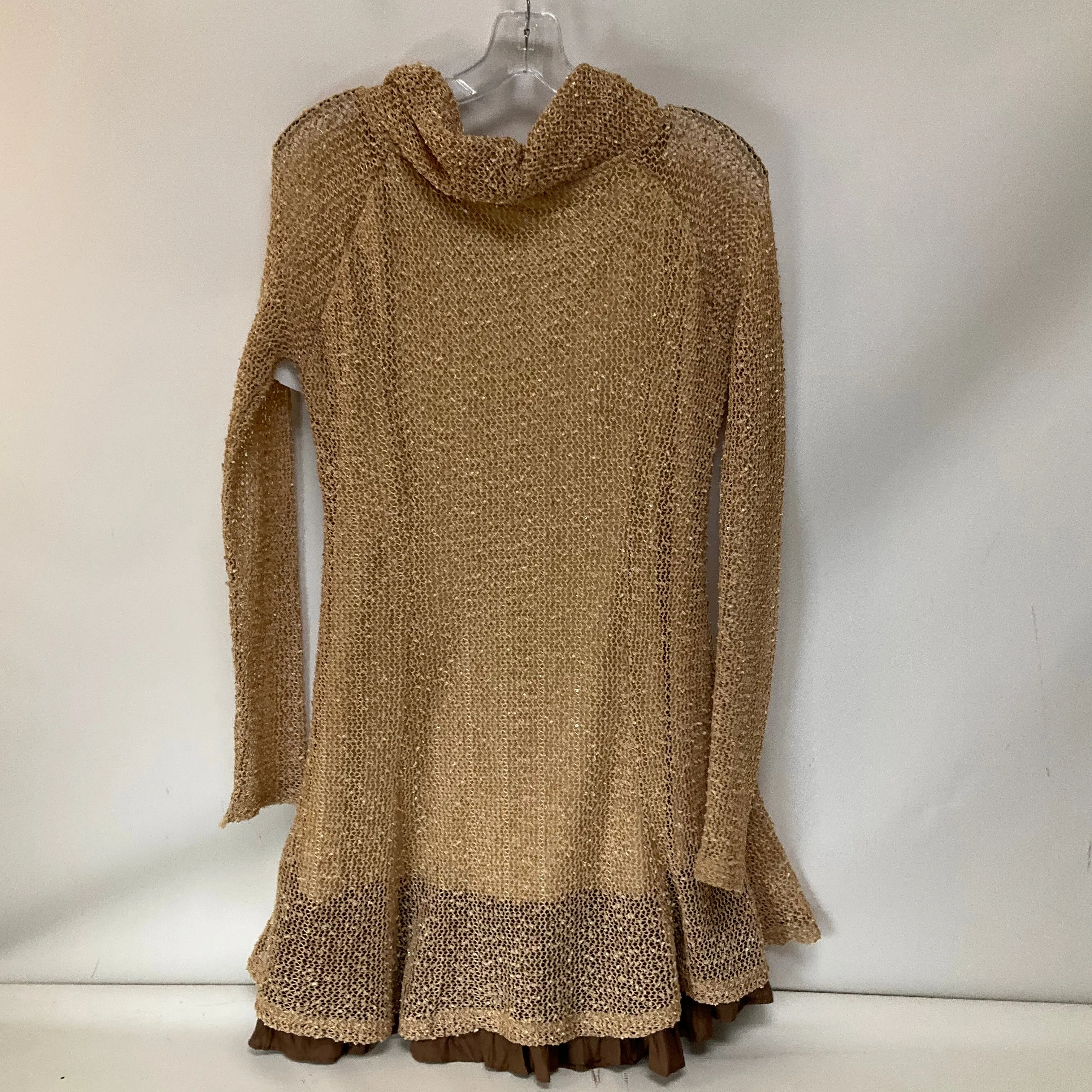 Dress Casual Midi By Cmb In Beige, Size: L