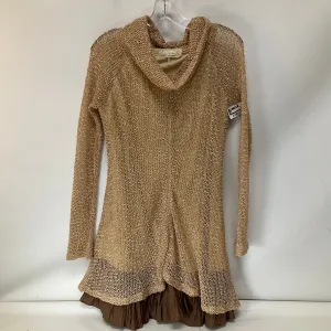 Dress Casual Midi By Cmb In Beige, Size: L