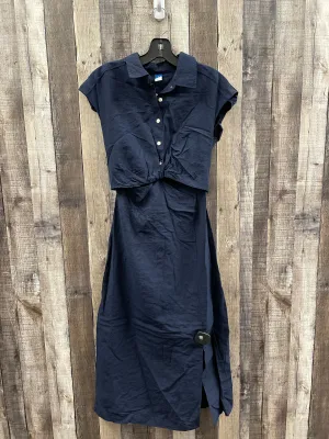 Dress Casual Midi By Old Navy In Navy, Size: S