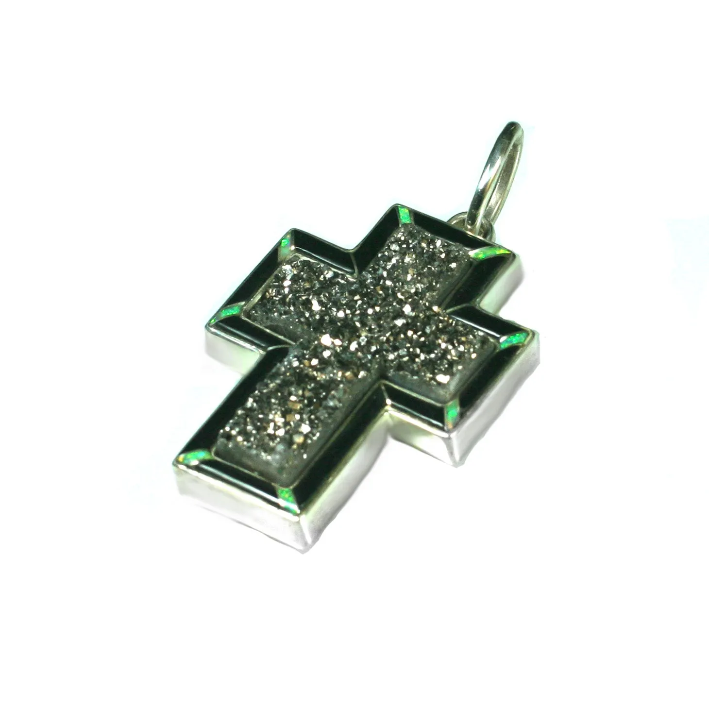 Drusy Cross Pendant