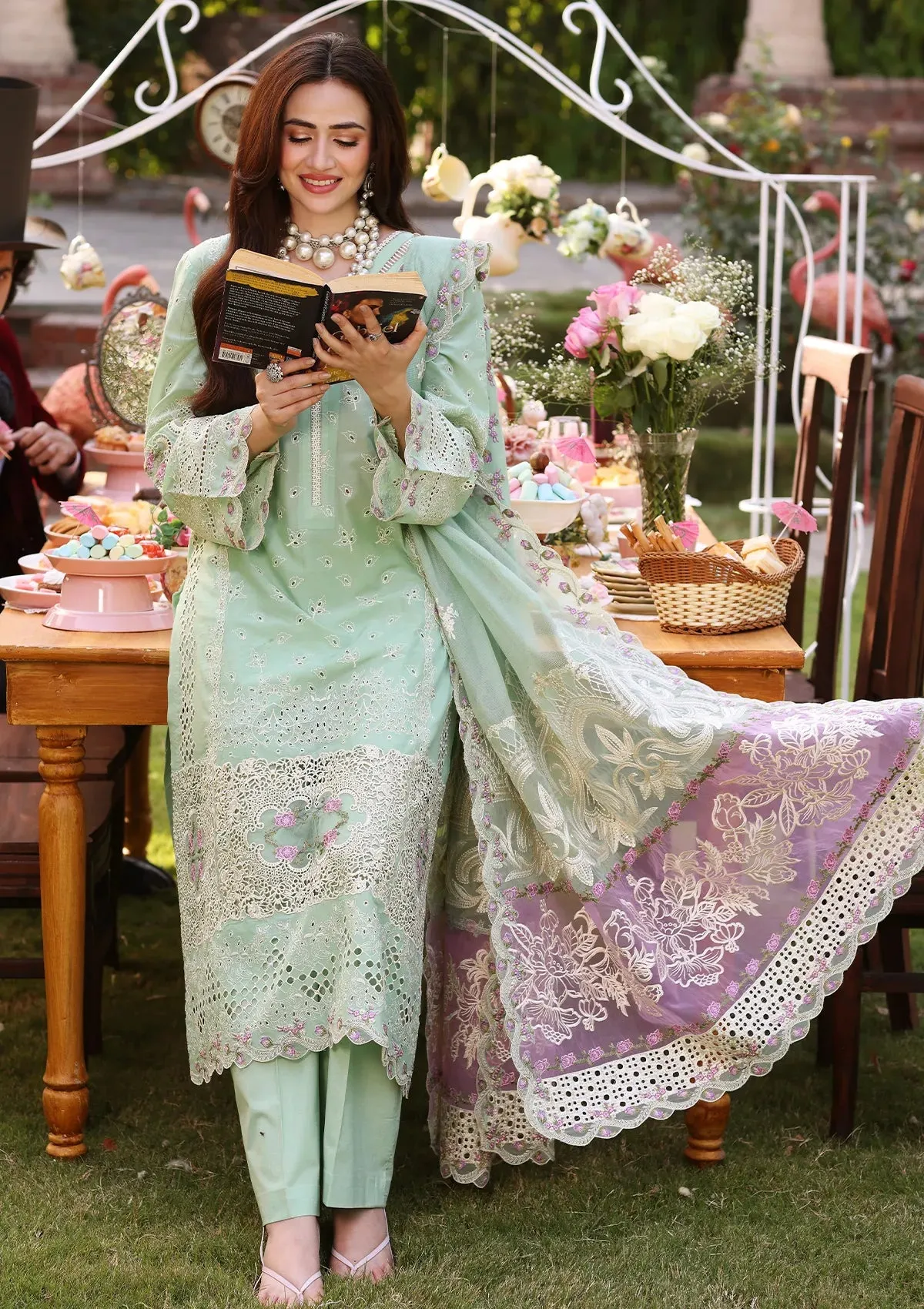 ECF-05 ALICE | Elaf Premium festive Chikankari collection2023