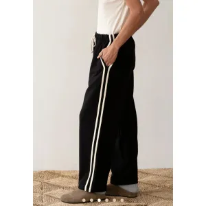 Eco-Terry Stripe Crop Pant