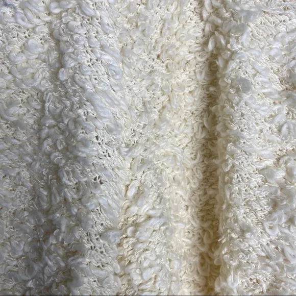 Eileen Fisher ivory popcorn cardigan