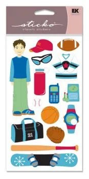 EK Success - Sticko Classic Stickers - Boy Sports
