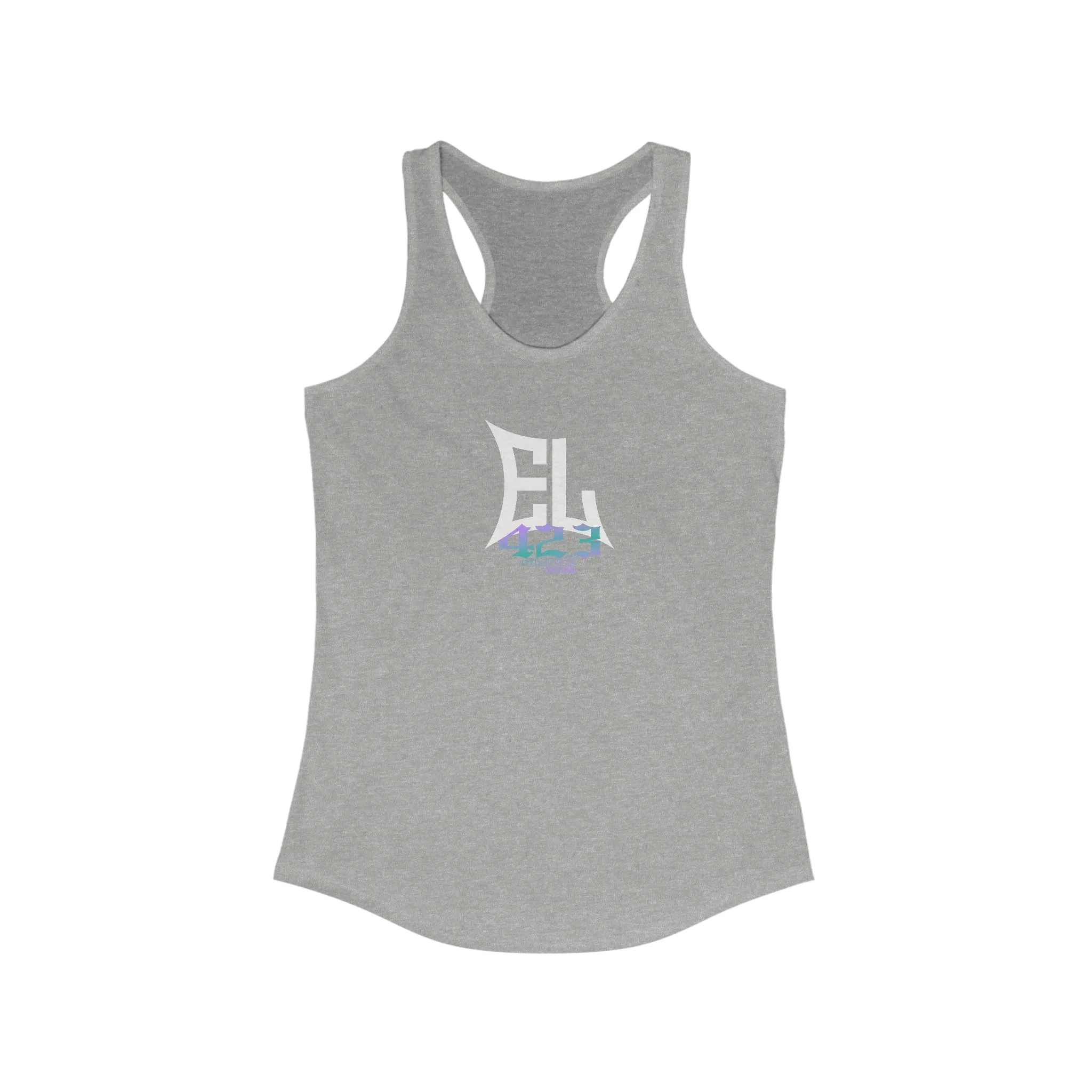 EL423 Bold Purple Teal/Racerback Tank Top