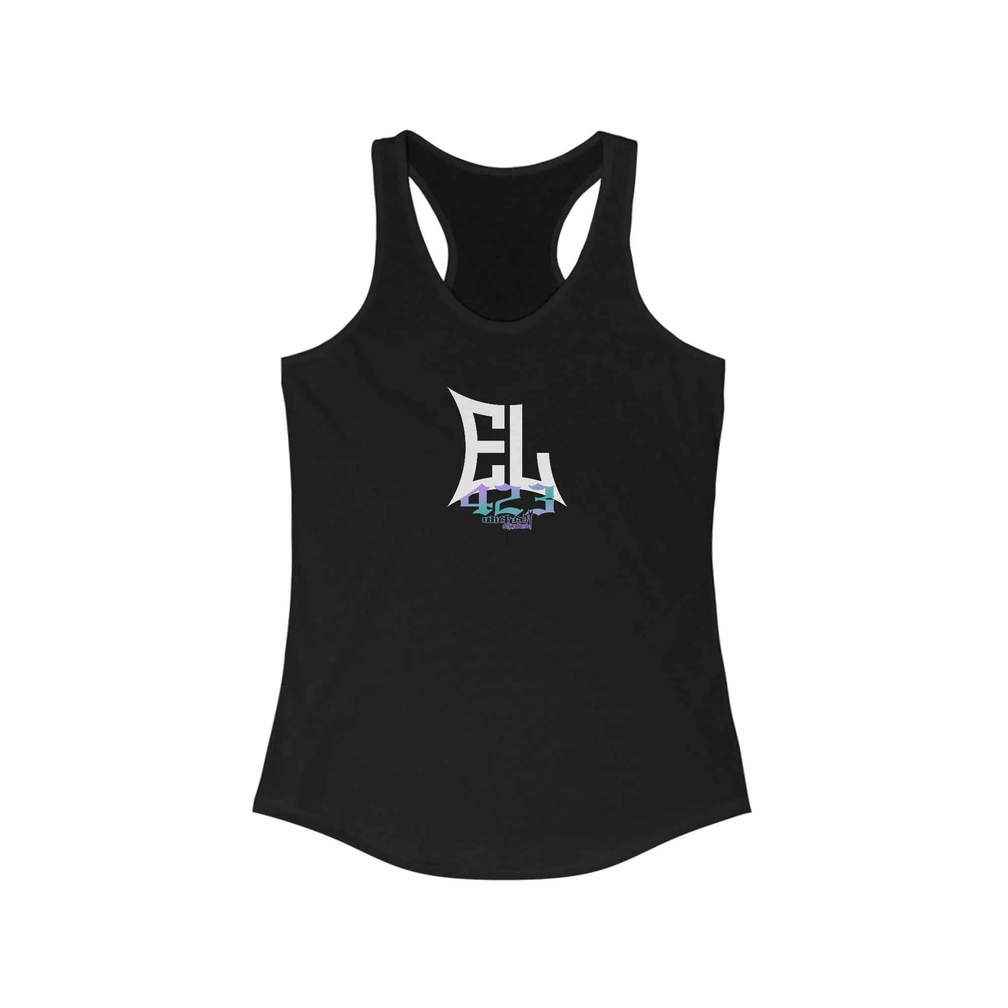 EL423 Bold Purple Teal/Racerback Tank Top