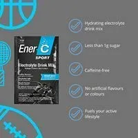 Ener-C - Polvo de mezcla de bebidas electrolíticas deportivas, soporta la función muscular y la hidratación, paquetes de electrolitos, bajo contenido de azúcar sin cafeína, bayas mixtas, 12 paquetes