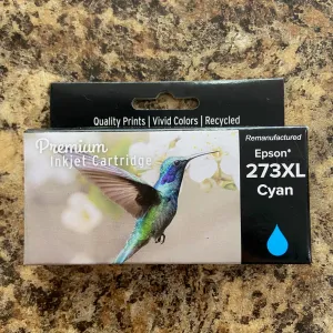Epson 273XL (T273XL220-S) Premium High Yield Cyan Ink Cartridge