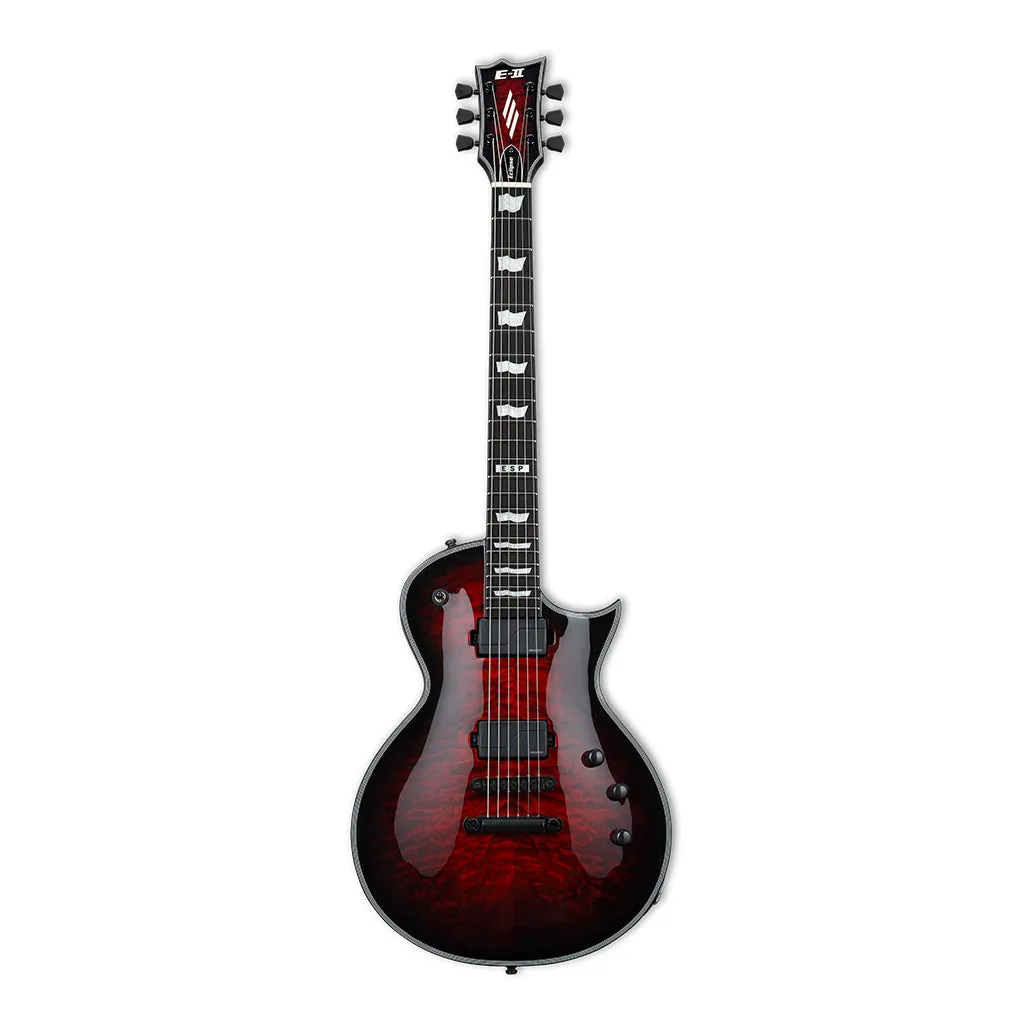ESP E-2 Eclipse2 Quilted Maple See Through Black Cherry Sunburst