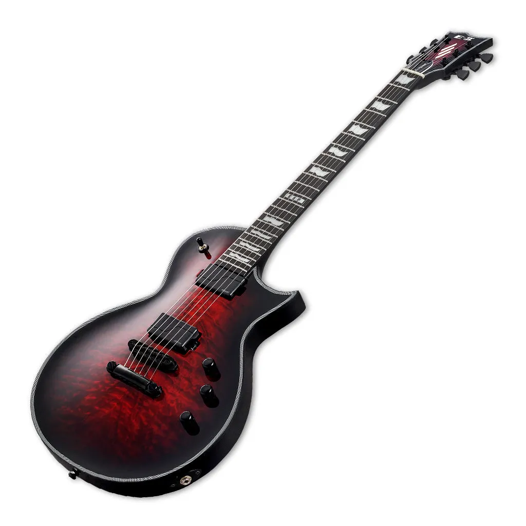 ESP E-2 Eclipse2 Quilted Maple See Through Black Cherry Sunburst