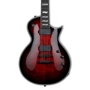ESP E-2 Eclipse2 Quilted Maple See Through Black Cherry Sunburst