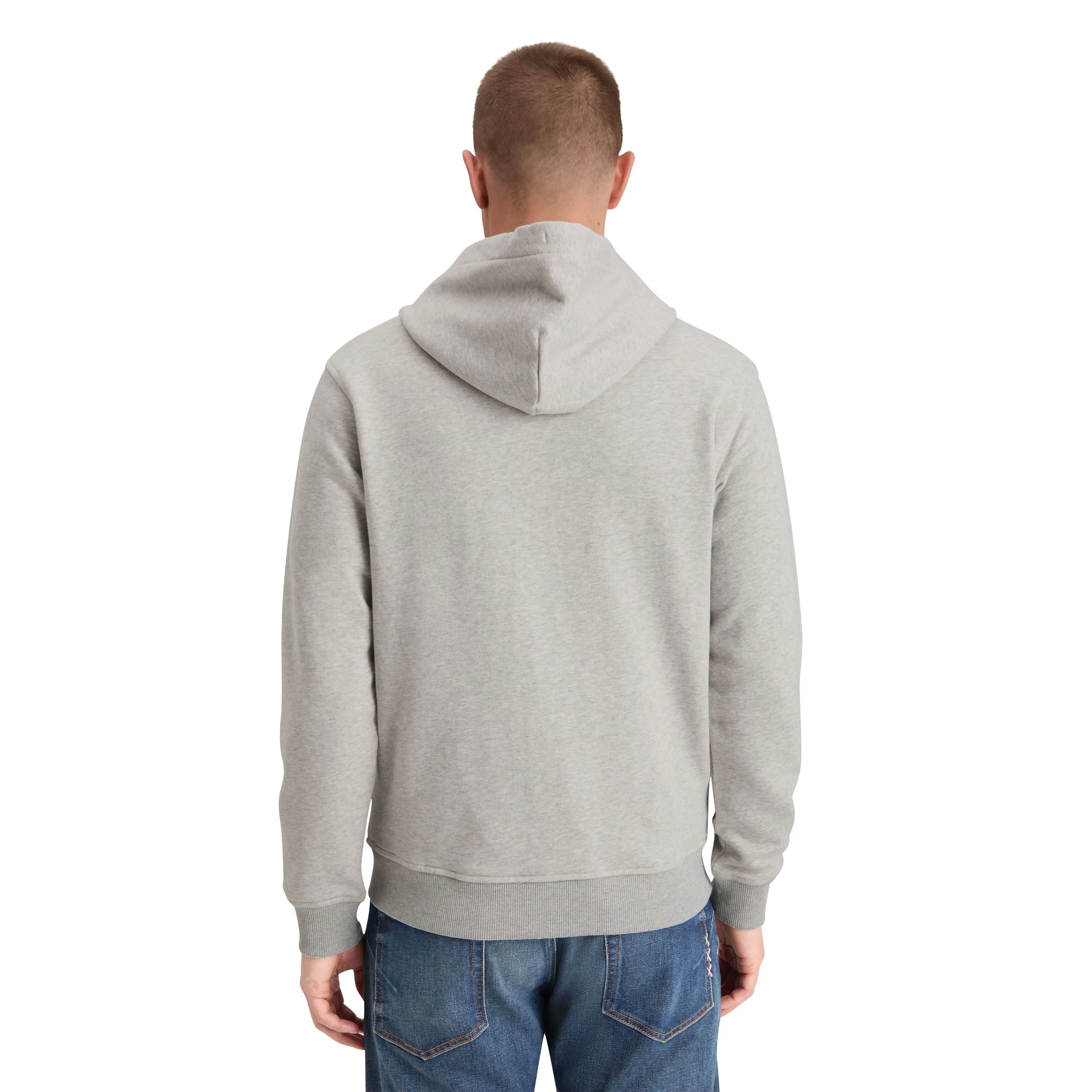 ESSENTIAL LOGO BADGE ZIP THROUGH HOODIE