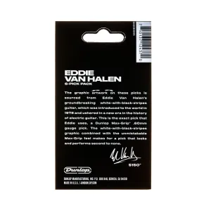 EVHP03 EVH Max Grip White With Black Stripes 0.60 mm Pack/6