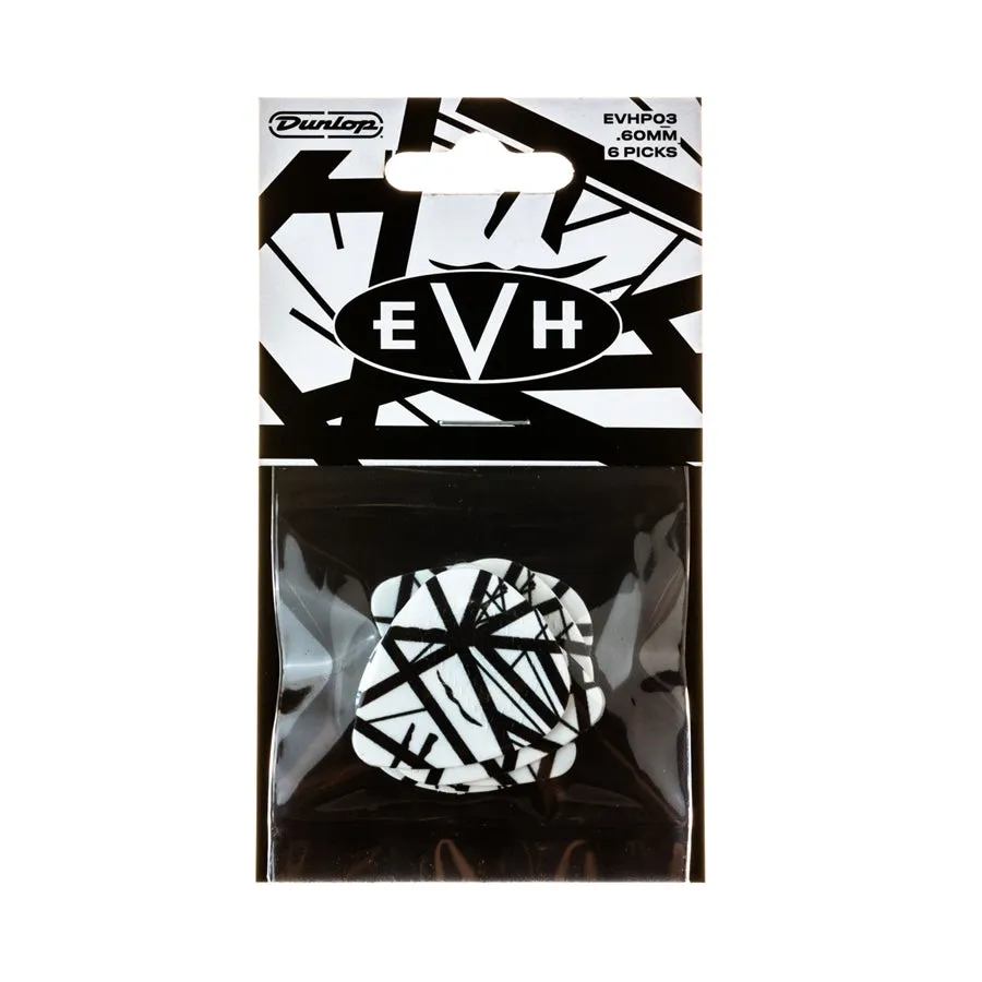 EVHP03 EVH Max Grip White With Black Stripes 0.60 mm Pack/6