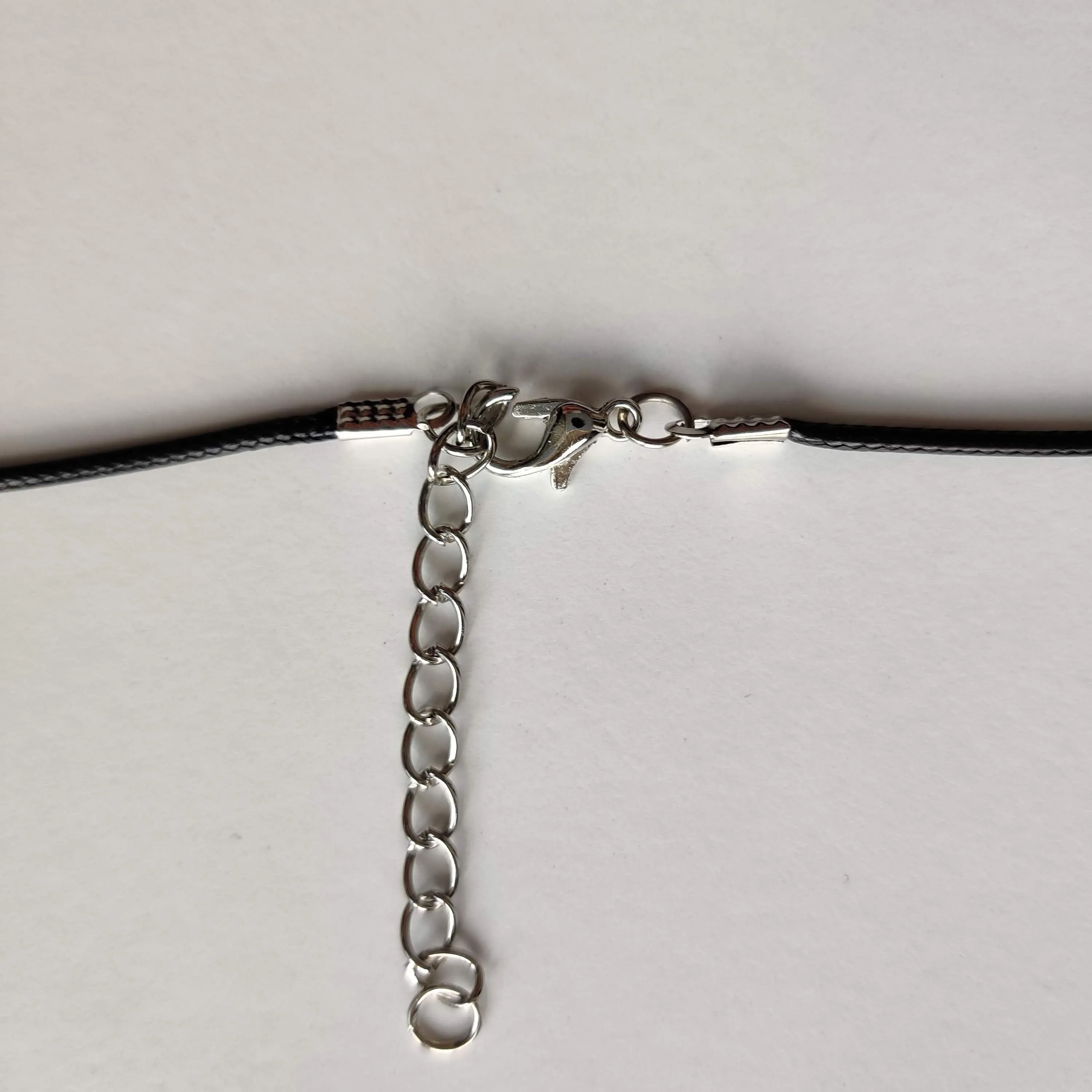 Evil Eye Necklace with Waxed Cord