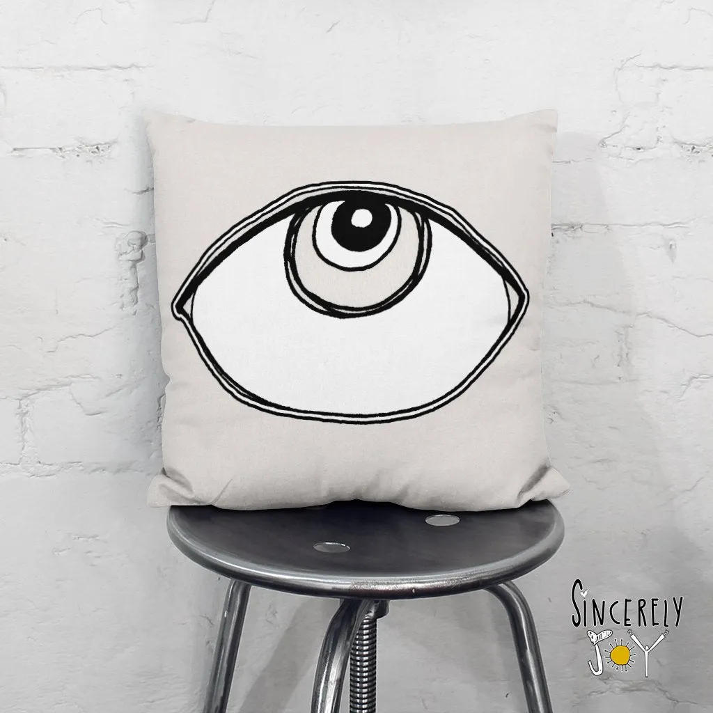 'EYE SEE YOU 04' REVERSIBLE Suede Pillow (2 PILLOWS IN ONE!)