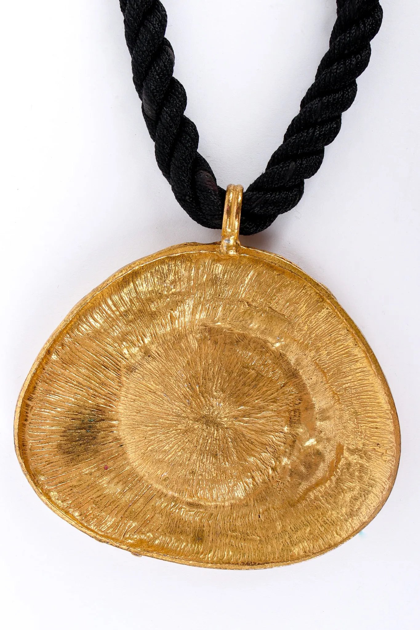 Face Pendant Rope Necklace