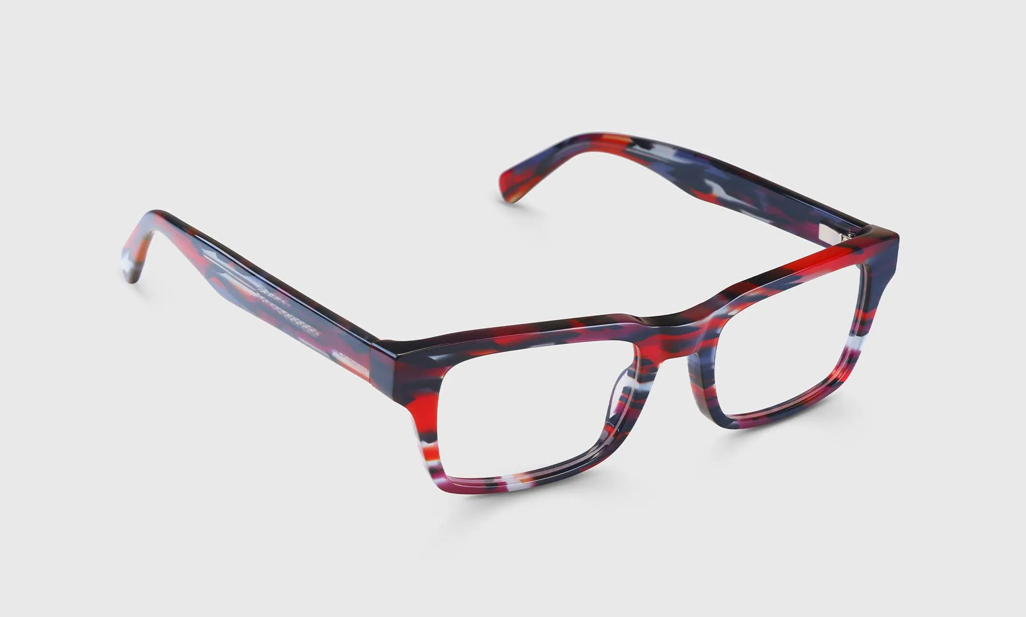 Fare n Square Color 01 - Red Multi-Stripe Front and Temples