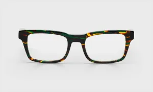 Fare n Square Color 11 - Green tortoise front with green temples