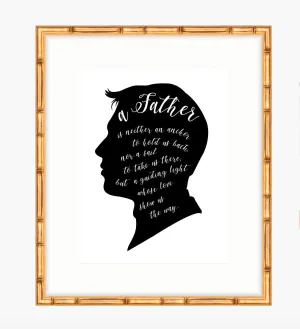 Fatherhood Quote Art Print
