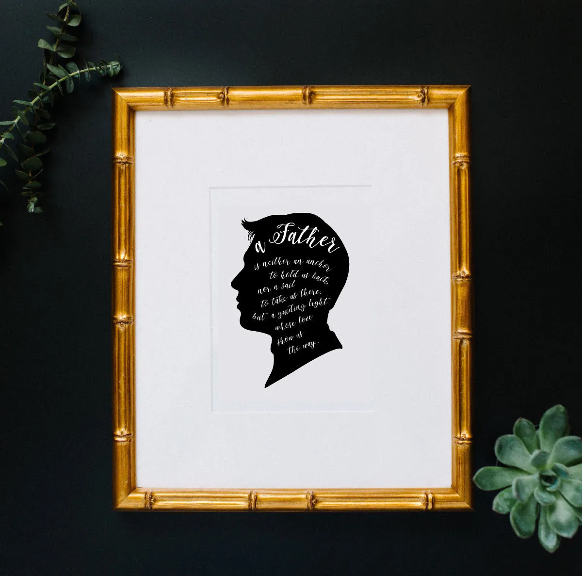 Fatherhood Quote Art Print
