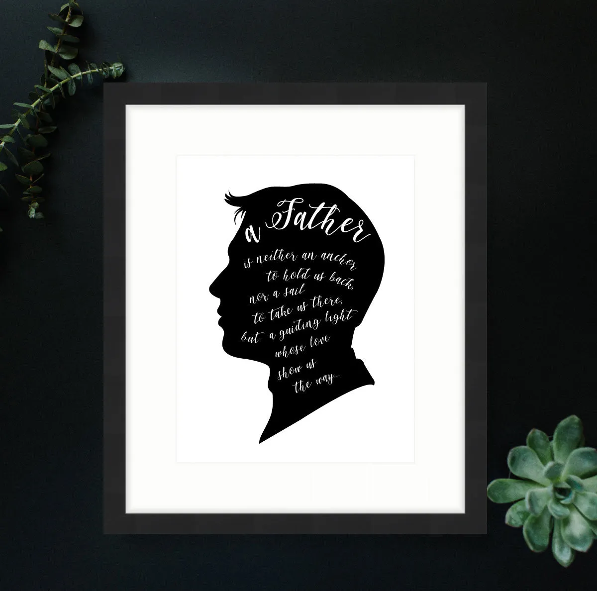 Fatherhood Quote Art Print