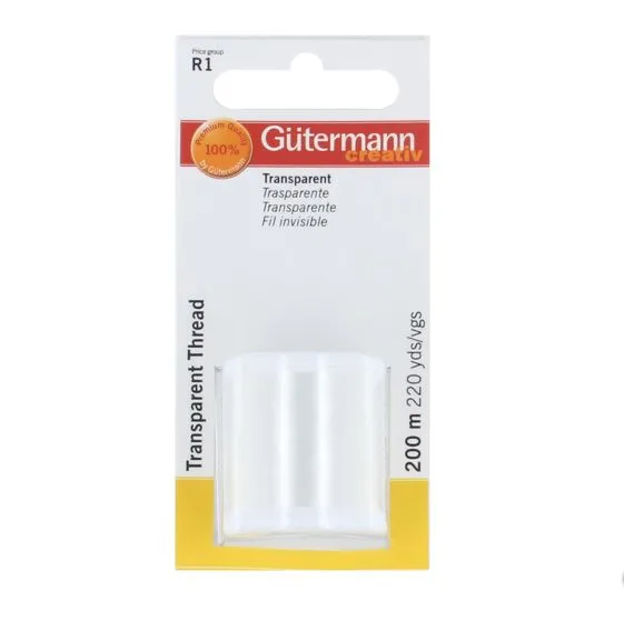 Fil transparent 200m - GÜTERMANN
