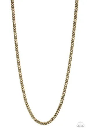 First Rule Of Club Brass Urban Necklace