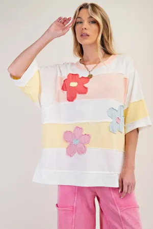 Flower Patch Cotton Slub Tunic