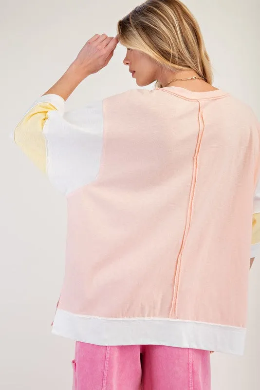 Flower Patch Cotton Slub Tunic
