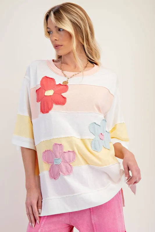 Flower Patch Cotton Slub Tunic