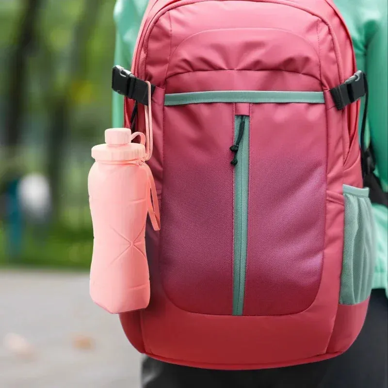 Foldable Silicone Water Bottle Leakproof, Portable, Ideal for Travel, Sports