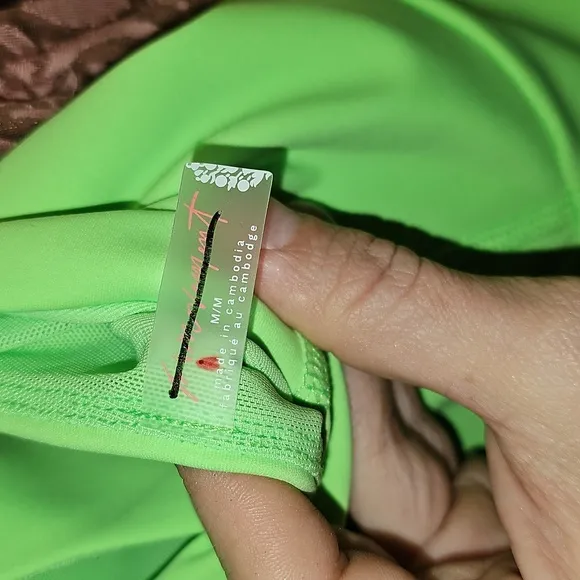 FP Movement Righteous Onsie Neon Green Women's. Medium NWOTS!! Lime Glow!!