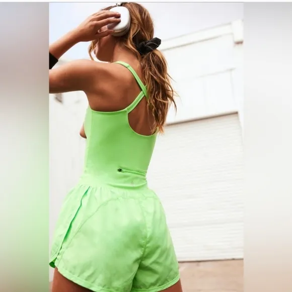 FP Movement Righteous Onsie Neon Green Women's. Medium NWOTS!! Lime Glow!!