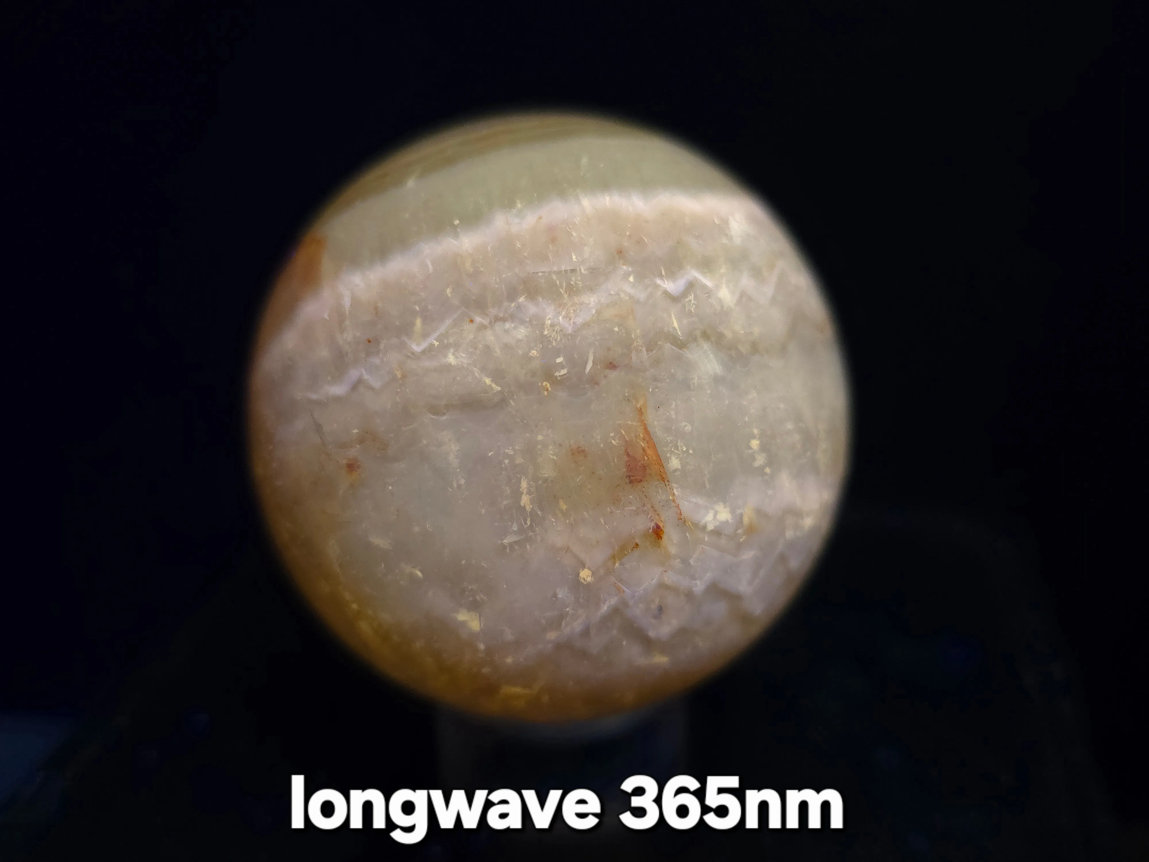 FS-2 Three Color Yellow Fluorite Sphere