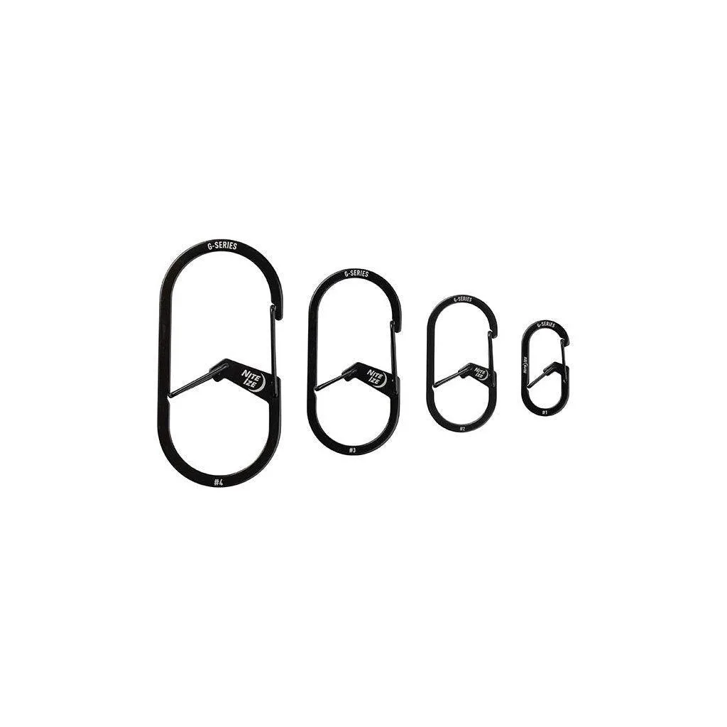 G-SERIES(TM) DUAL CHAMBER CARABINER, black - size 3