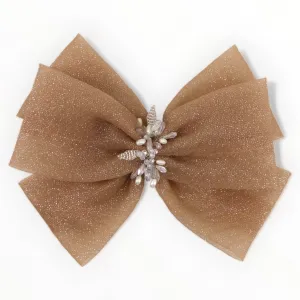 Galena Blush Girls Bow Hair Clip