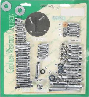 Gardner-Westcott P-80-84 Motor Chrome Steel Socket-Head Bolt Kit