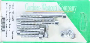 Gardner-Westcott P-88-38 Transmission Top Cover Polished Chrome Plated Allen Bolt Kit