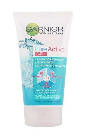 Garnier Pure Active Limpiador Integral 3en1
