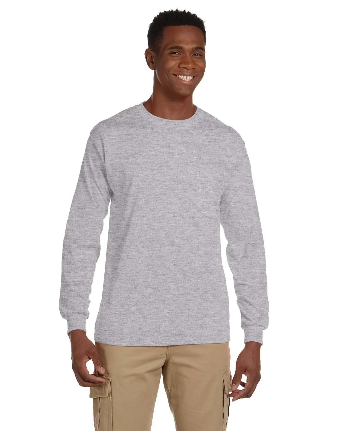Gildan Ultra Cotton Long Sleeve Pocket T-Shirt