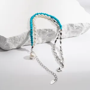 GILDED GRACE LAYERED PEARL BRACELET