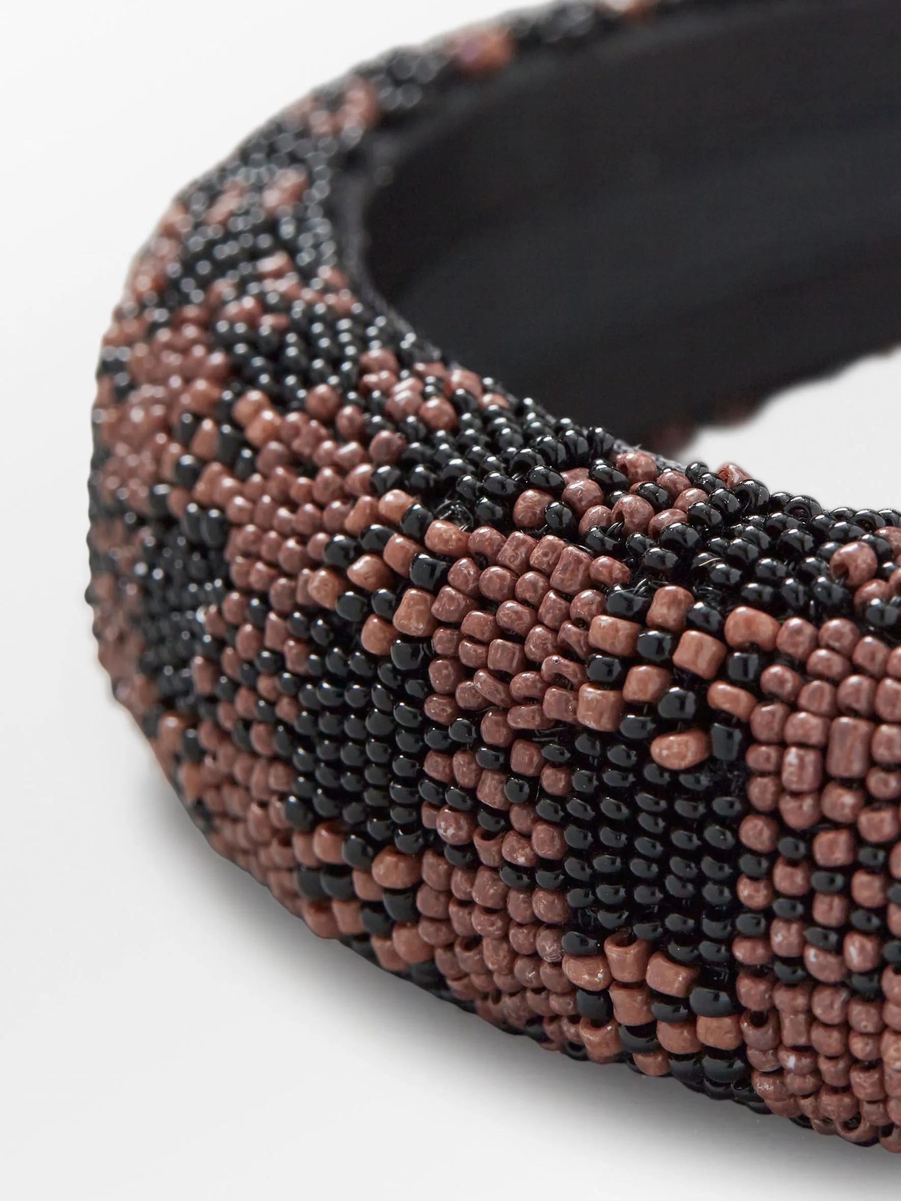 Gingham Beaded Hairbrace